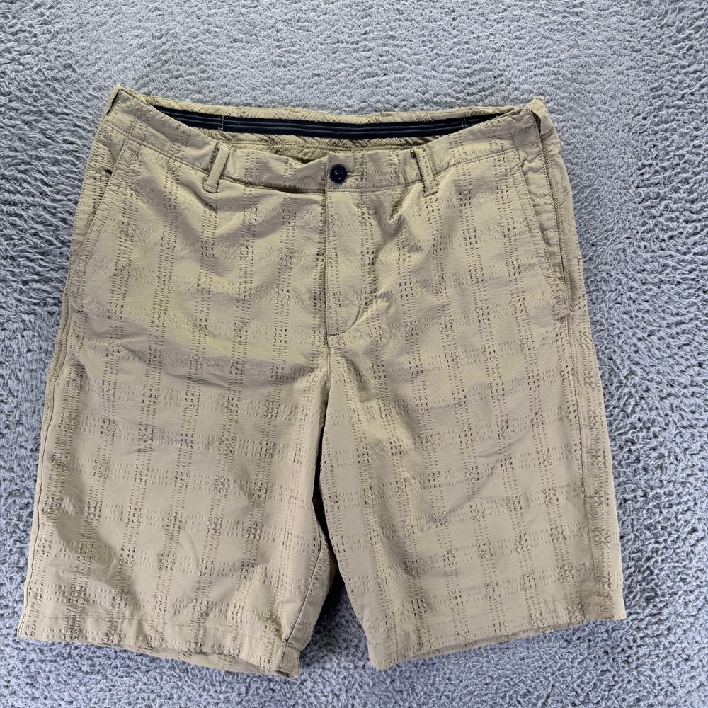 Tommy Bahama Shorts Men 38 Beige Nylon Chino Beach Resort Summer Coastal Stretch